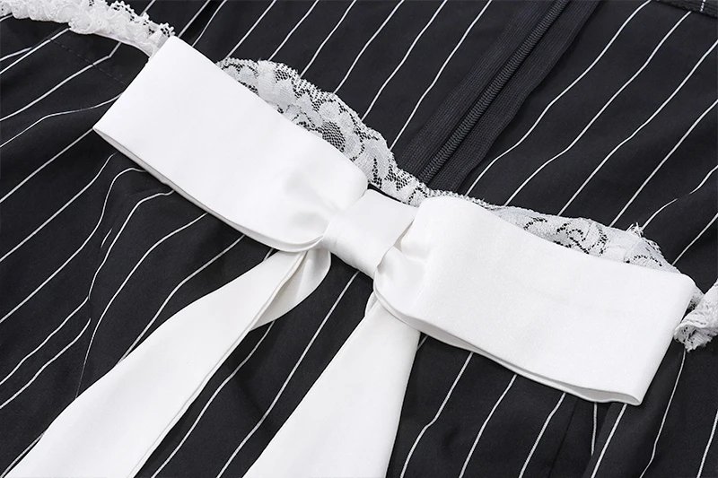 Bow Patchwork Long Sleeve Dress Bow Patchwork Long Sleeve Dress