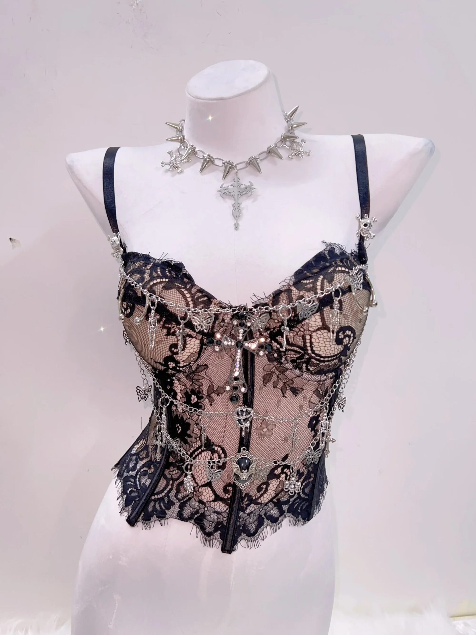 gothic cross crop top gothic cross crop top