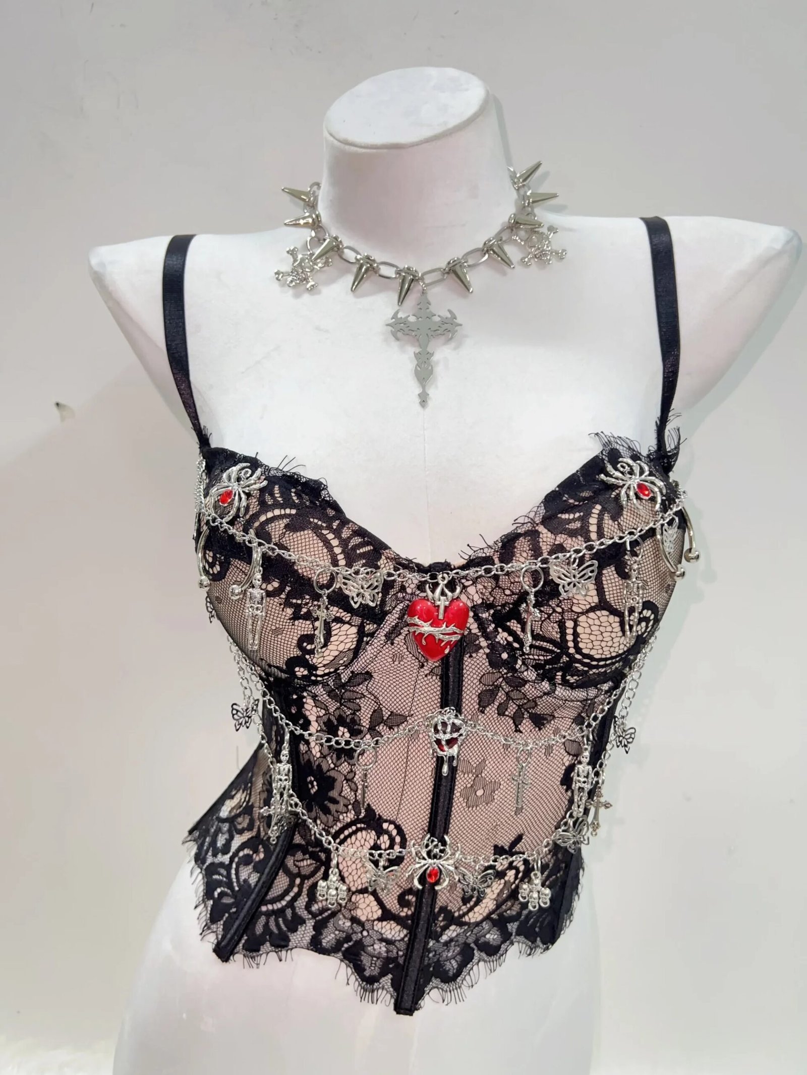 gothic cross crop top gothic cross crop top