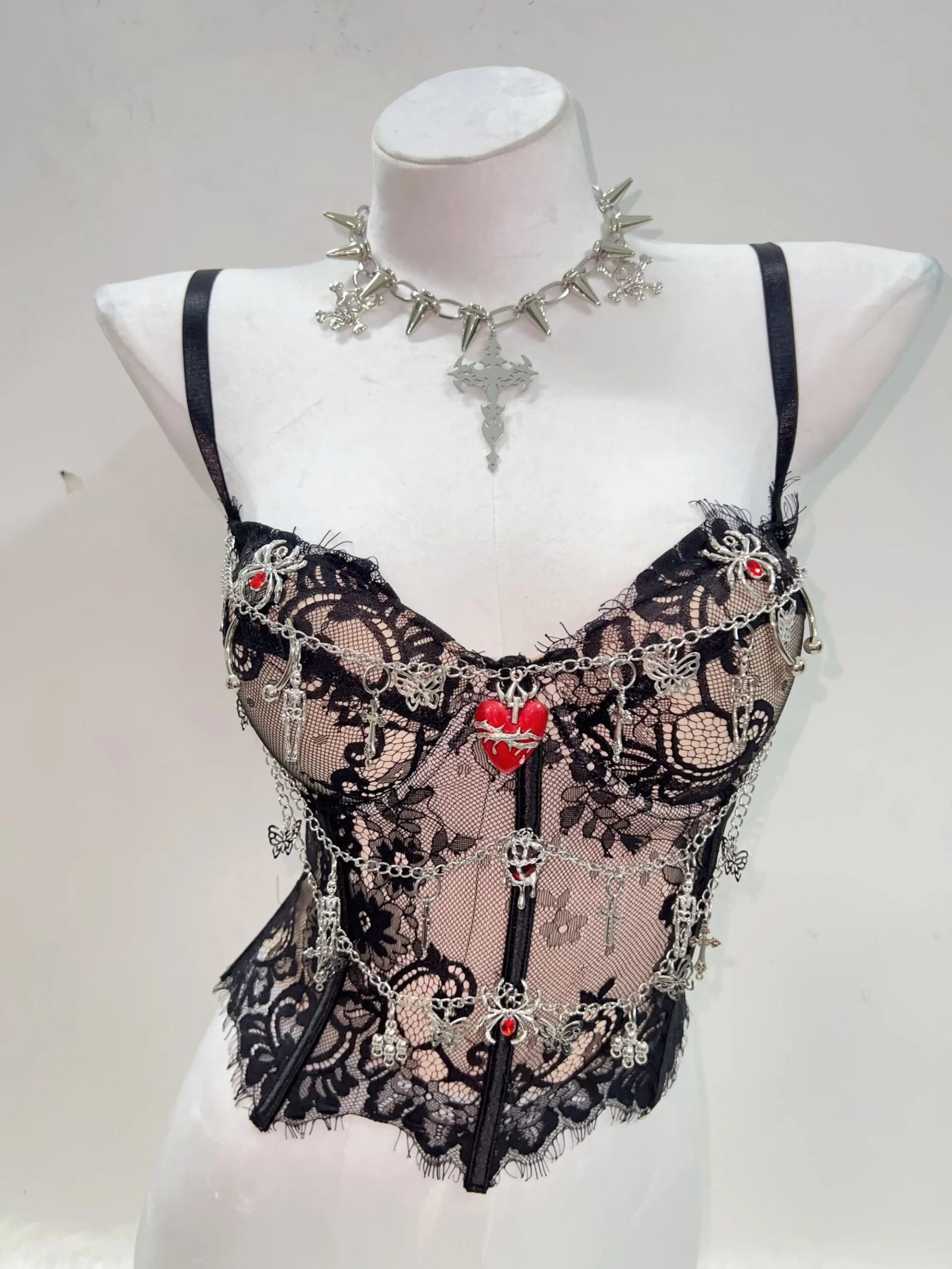 gothic cross crop top gothic cross crop top