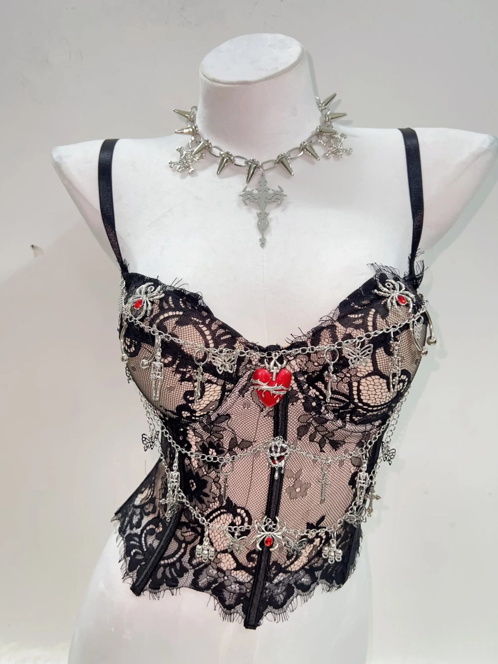 gothic cross crop top gothic cross crop top