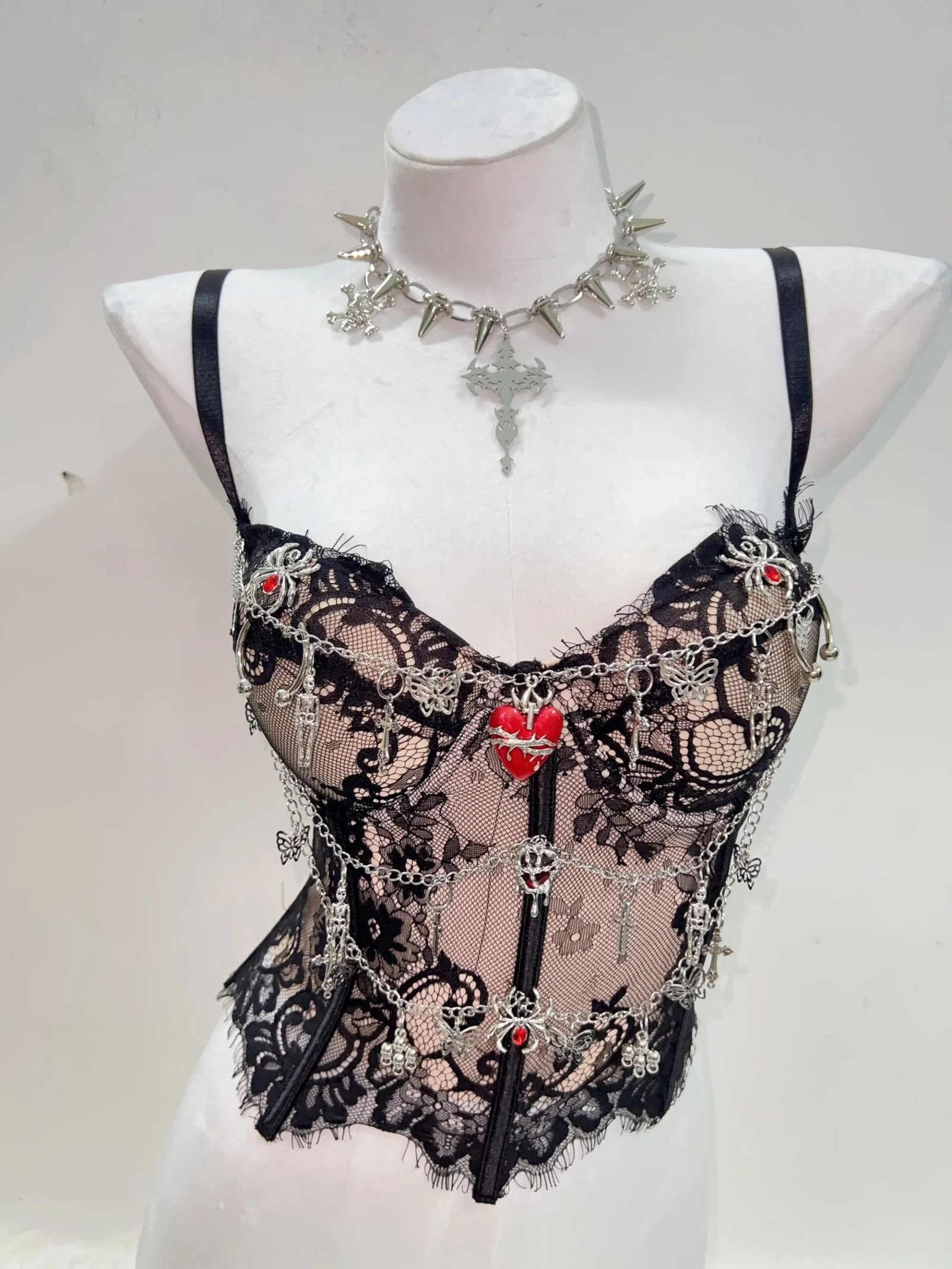 gothic cross crop top gothic cross crop top