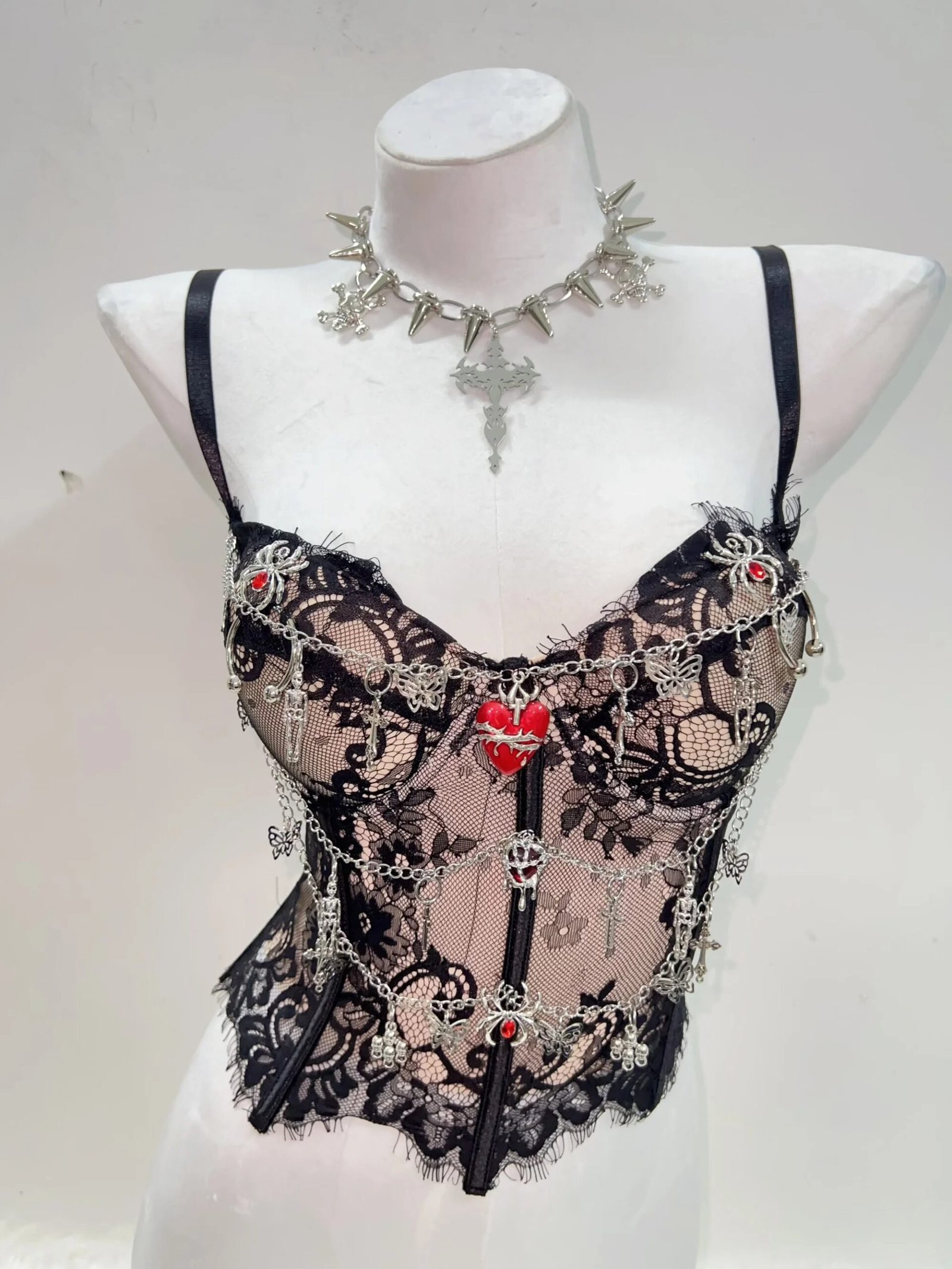 gothic cross crop top gothic cross crop top