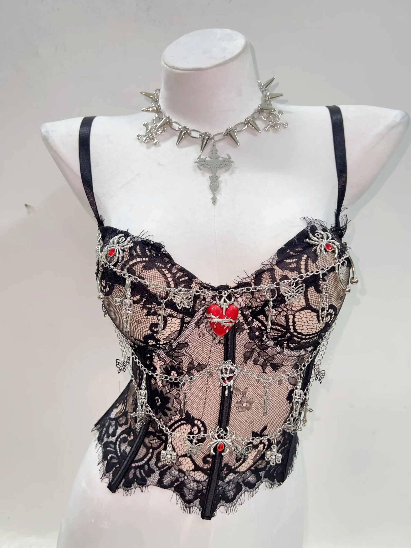 gothic cross crop top gothic cross crop top