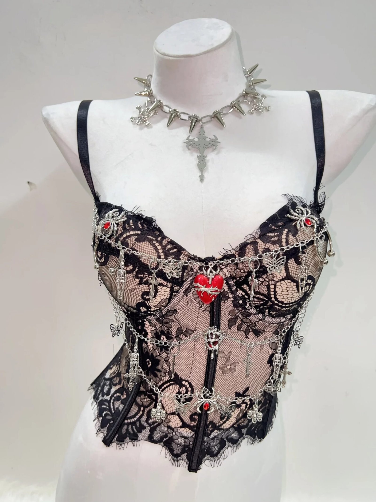 gothic cross crop top gothic cross crop top