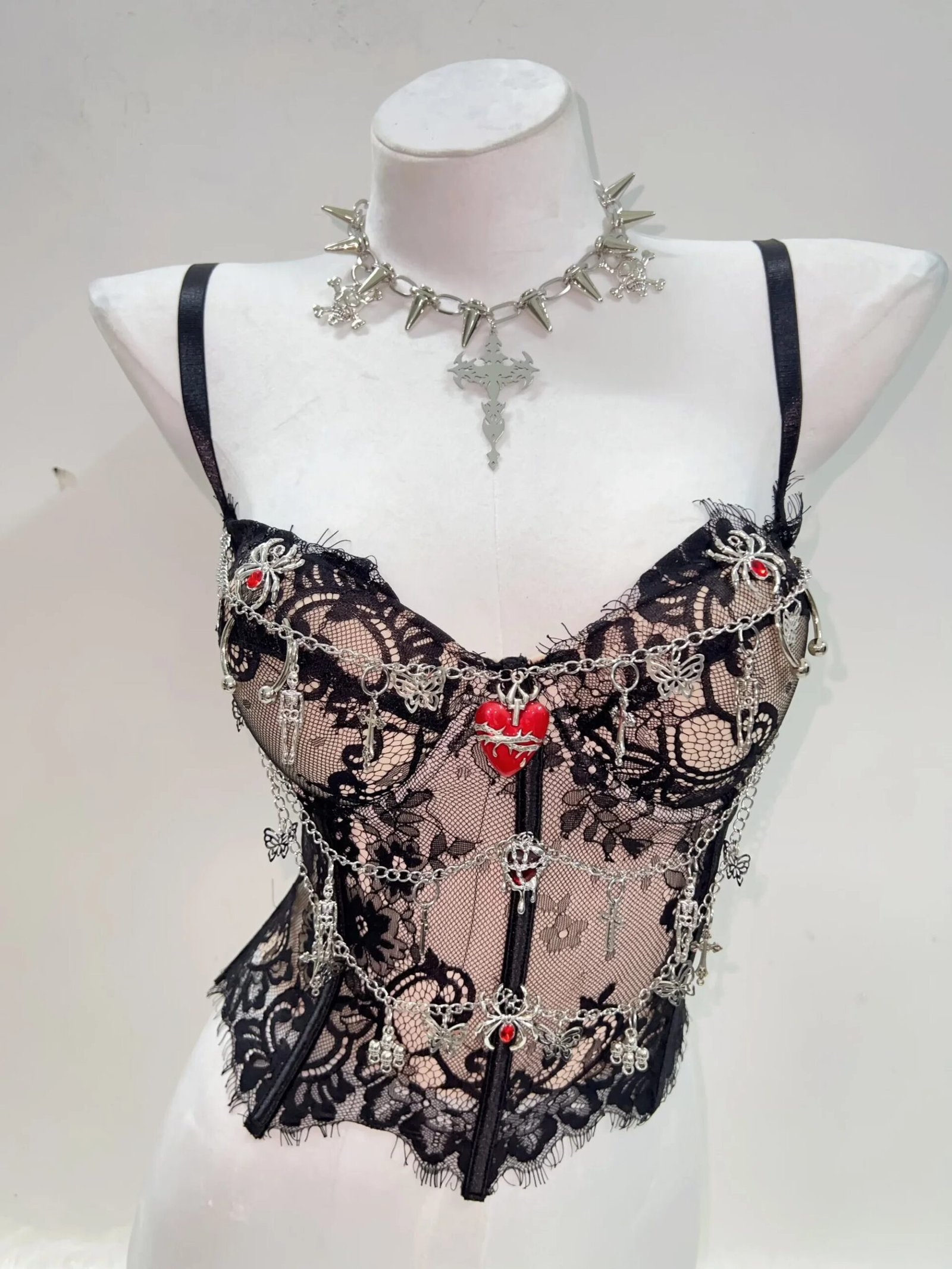 gothic cross crop top gothic cross crop top