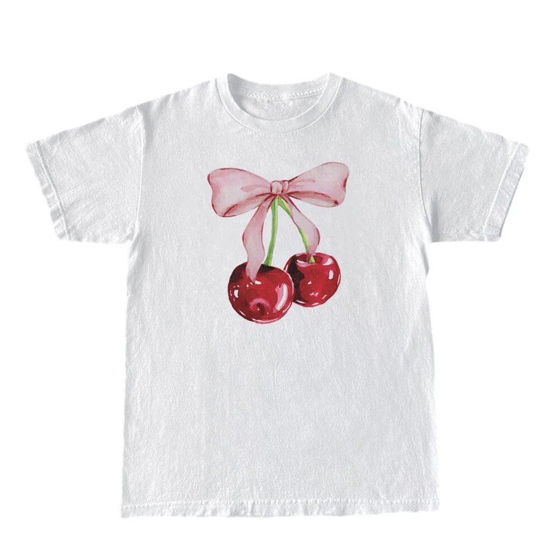 Cherry Bow Printed T-Shirt