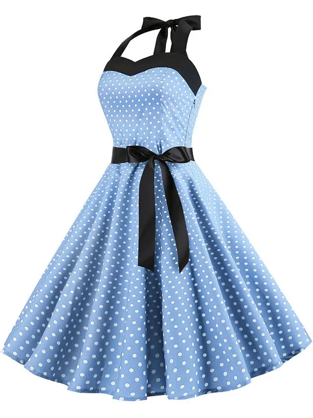 Polka Dot Print Dress