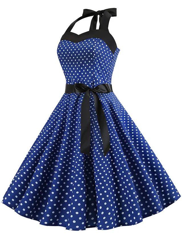 Polka Dot Print Dress