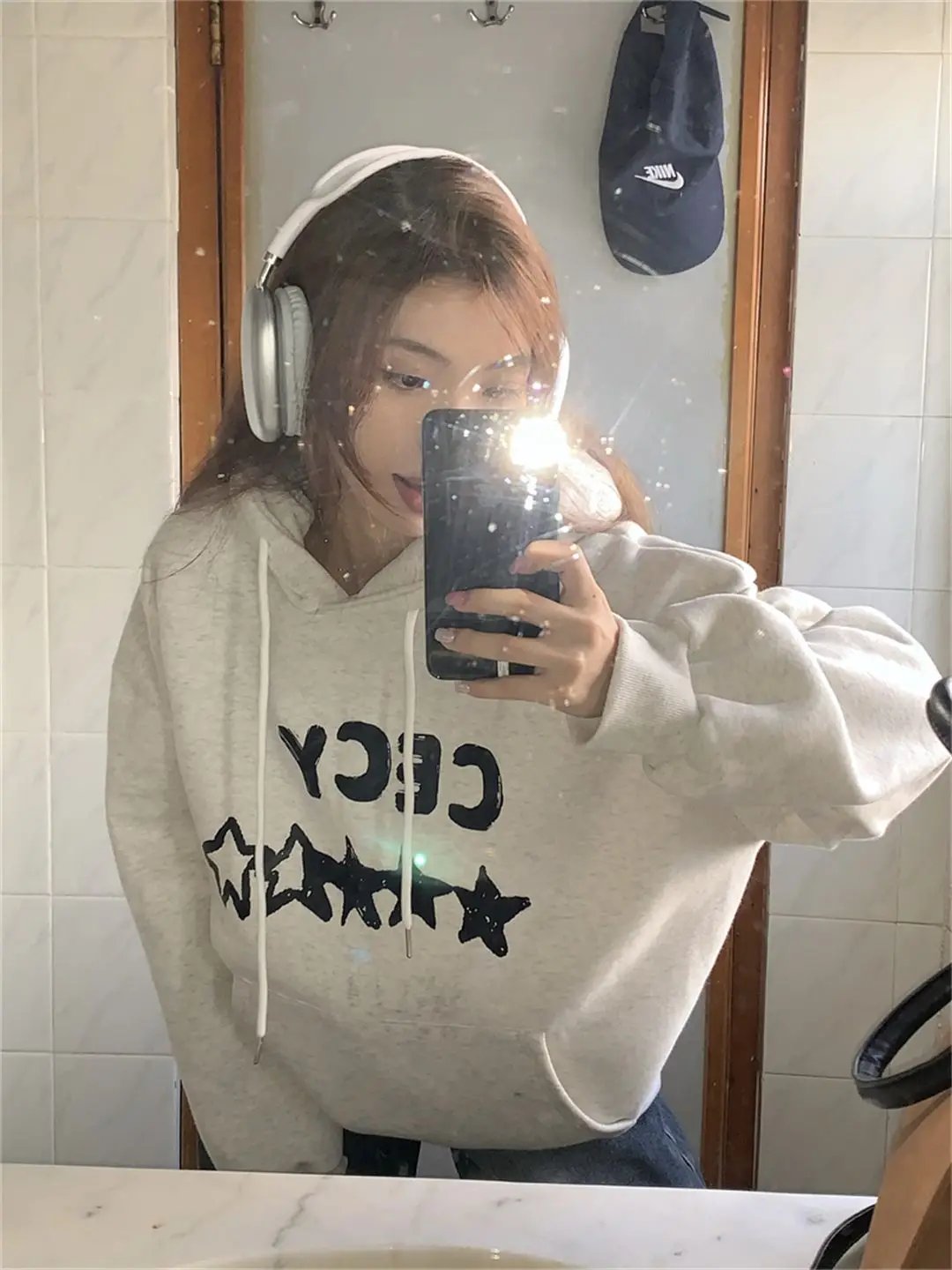 Vintage Star Gray Hoodies