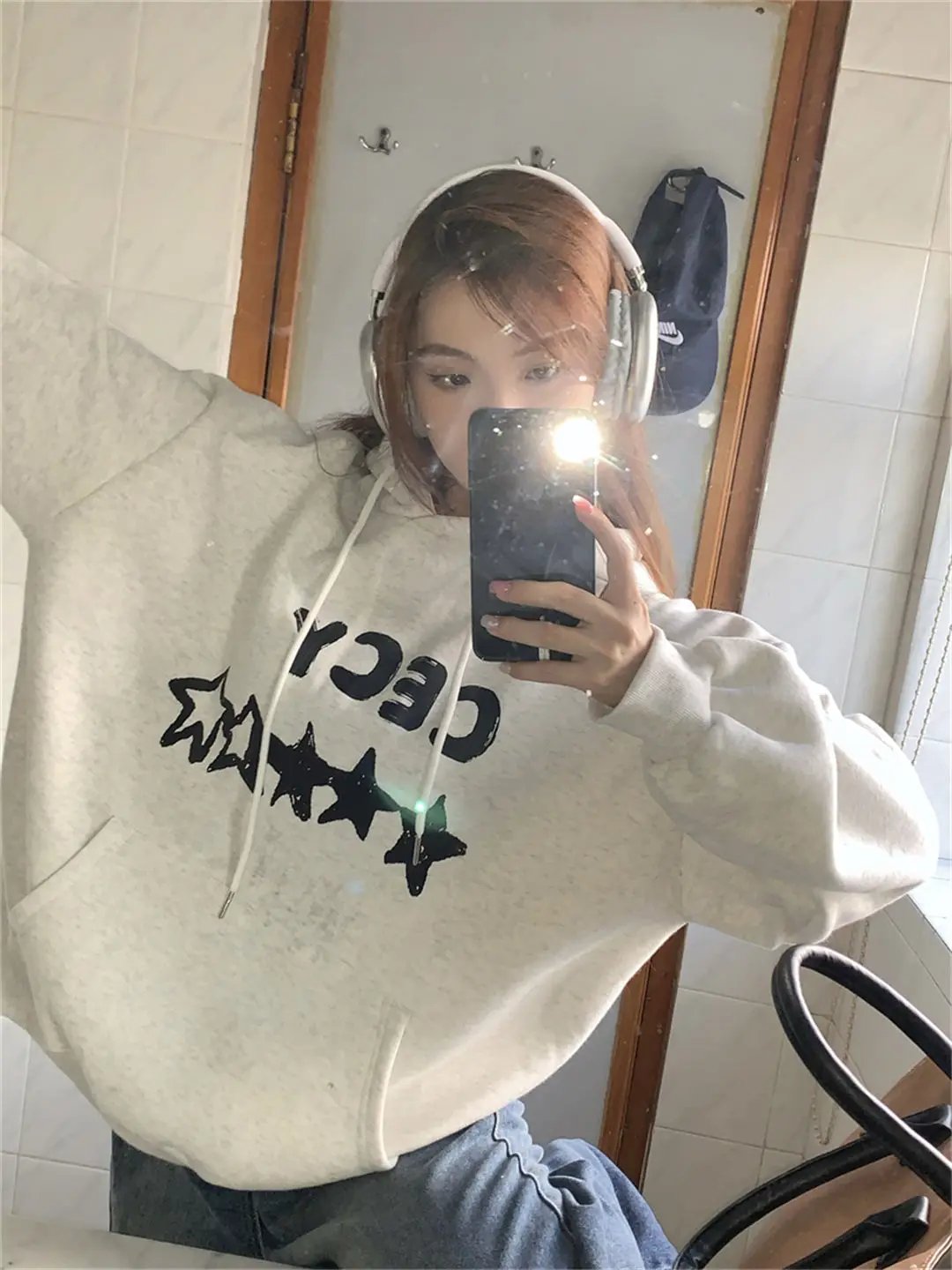 Vintage Star Gray Hoodies