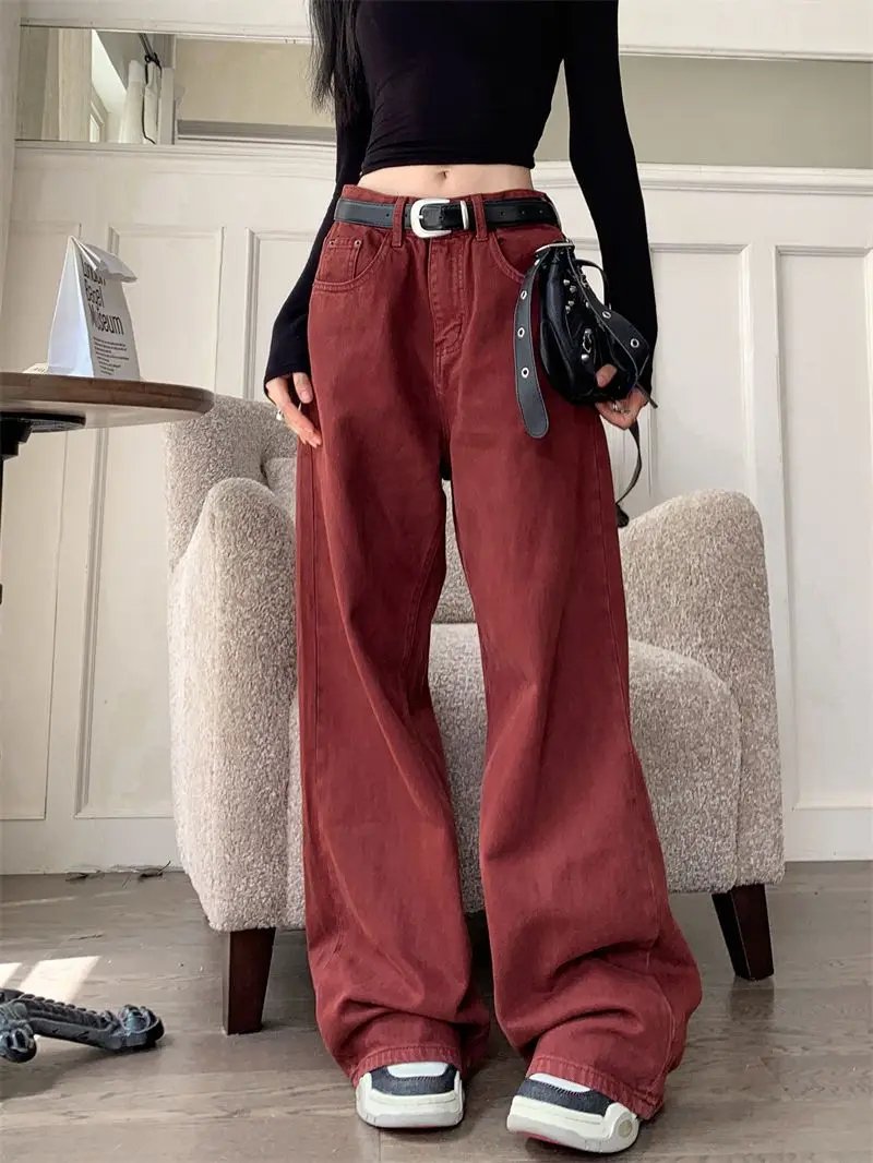 Red Baggy Jeans