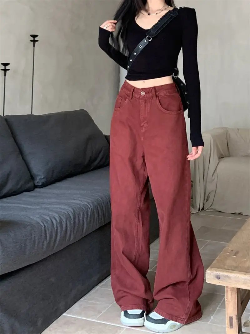 Red Baggy Jeans