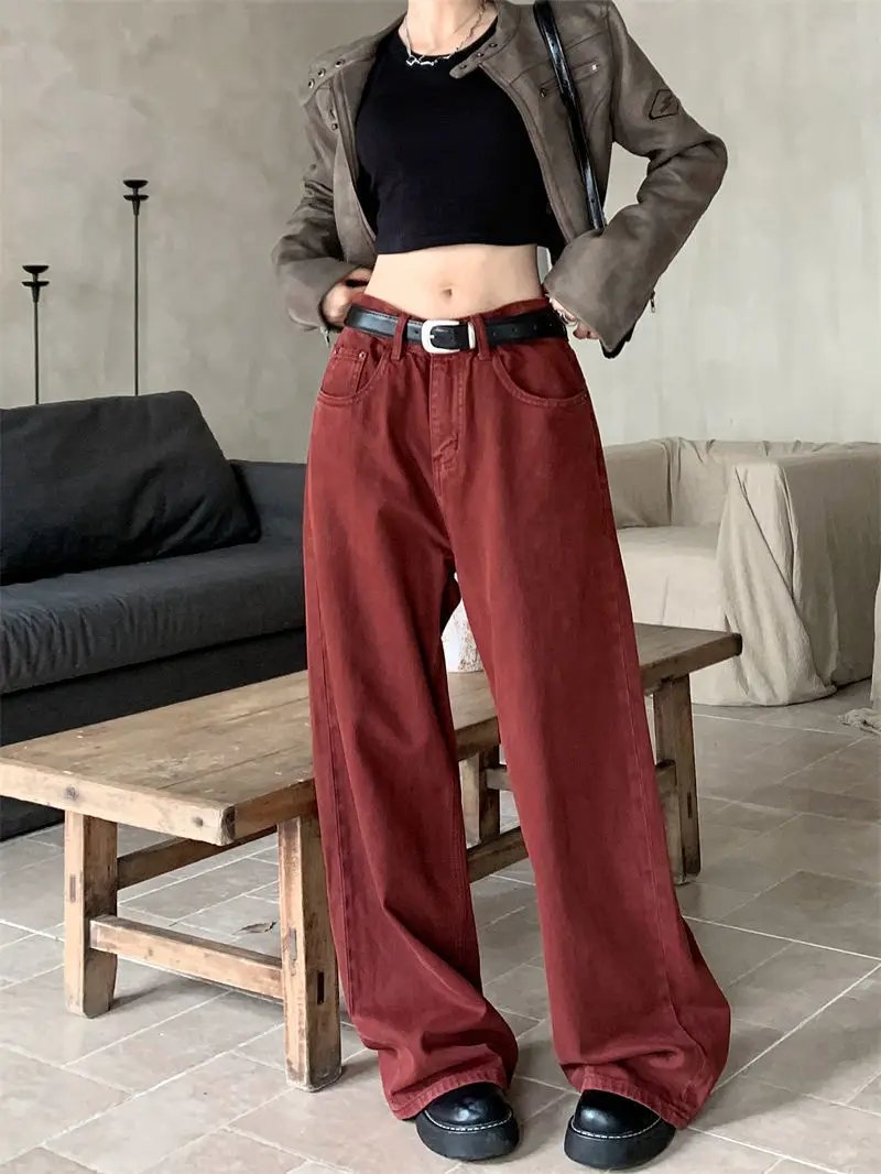 Red Baggy Jeans