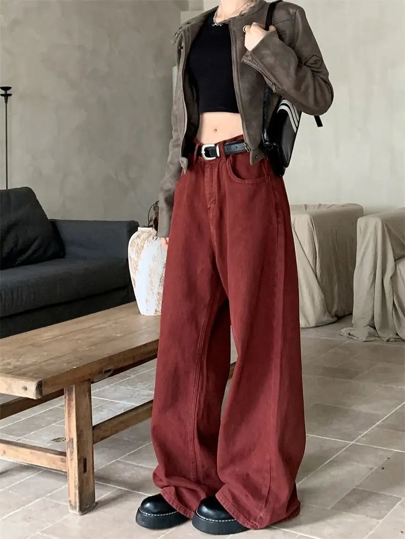 Red Baggy Jeans
