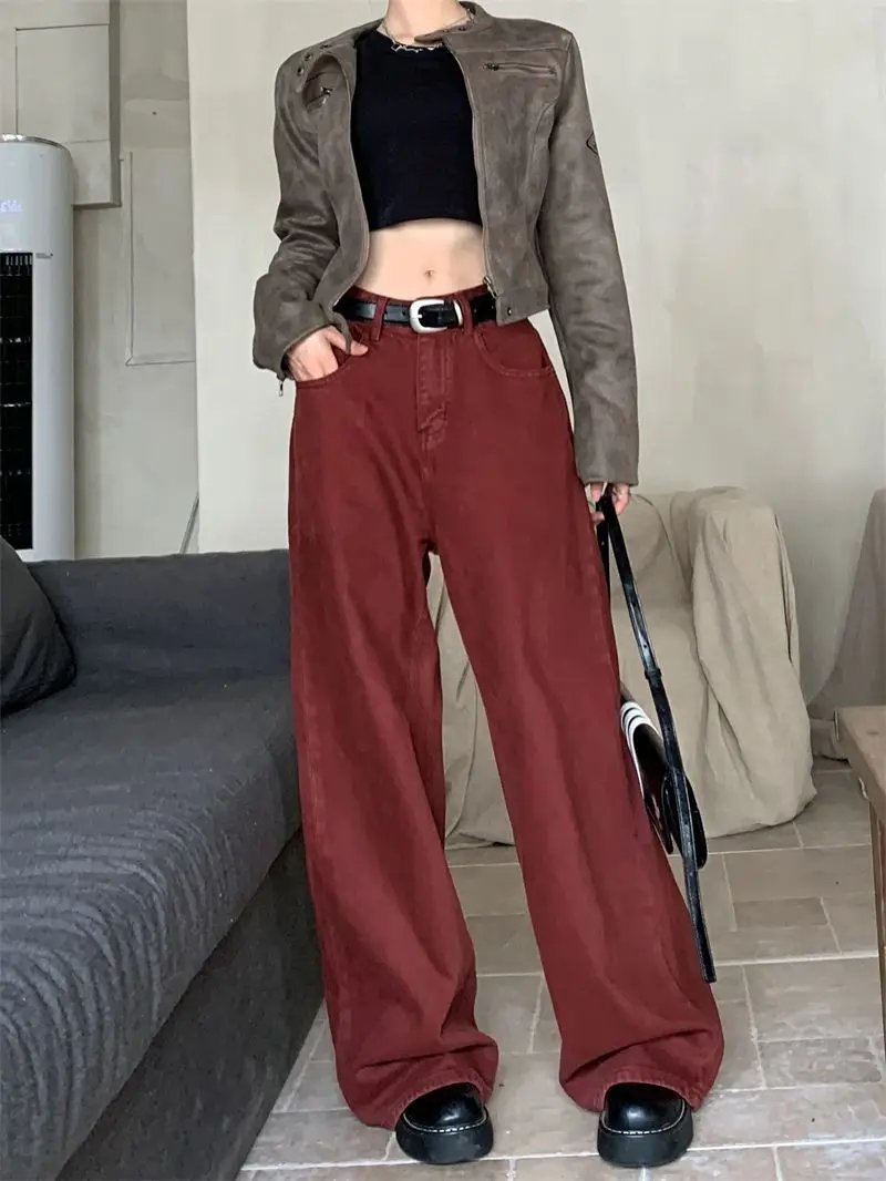 Red Baggy Jeans