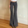 Basic Grey Low Waist Pants