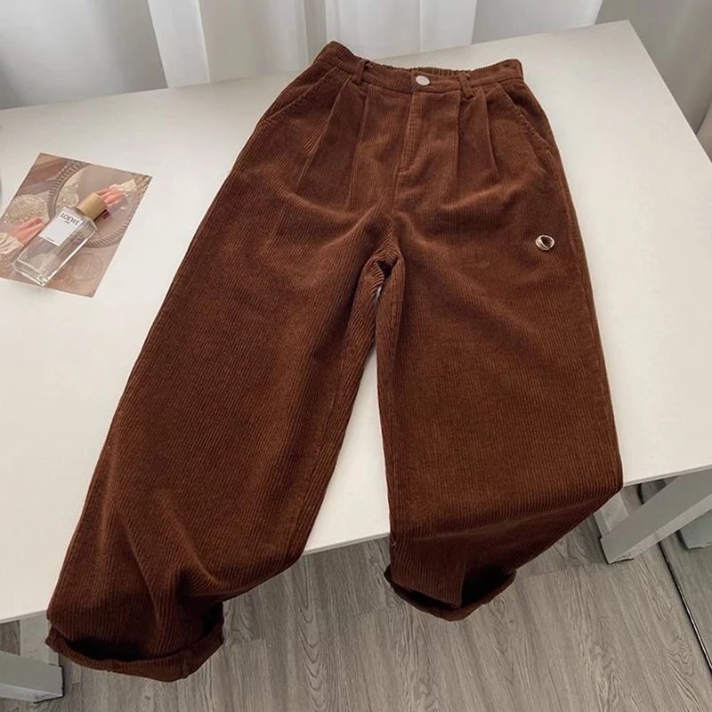 High Waist Corduroy Pants