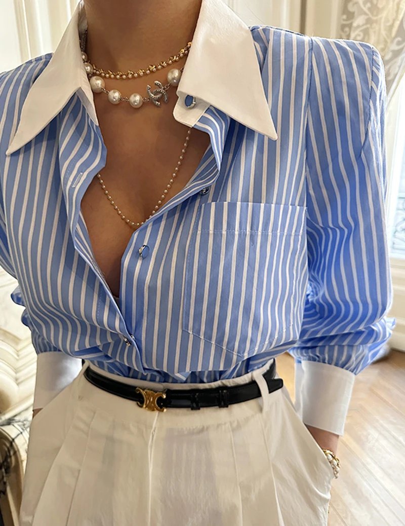 Elegant Striped Blouses