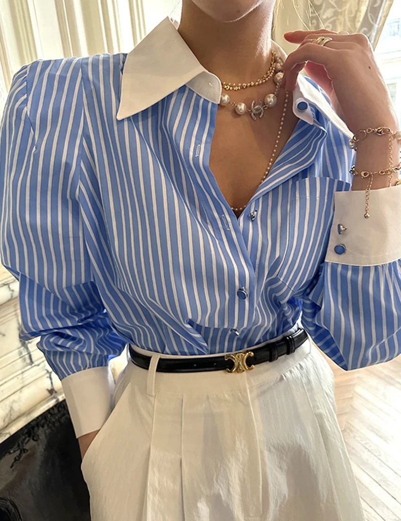 Elegant Striped Blouses