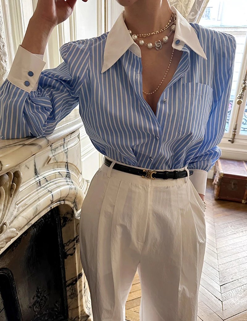 Elegant Striped Blouses