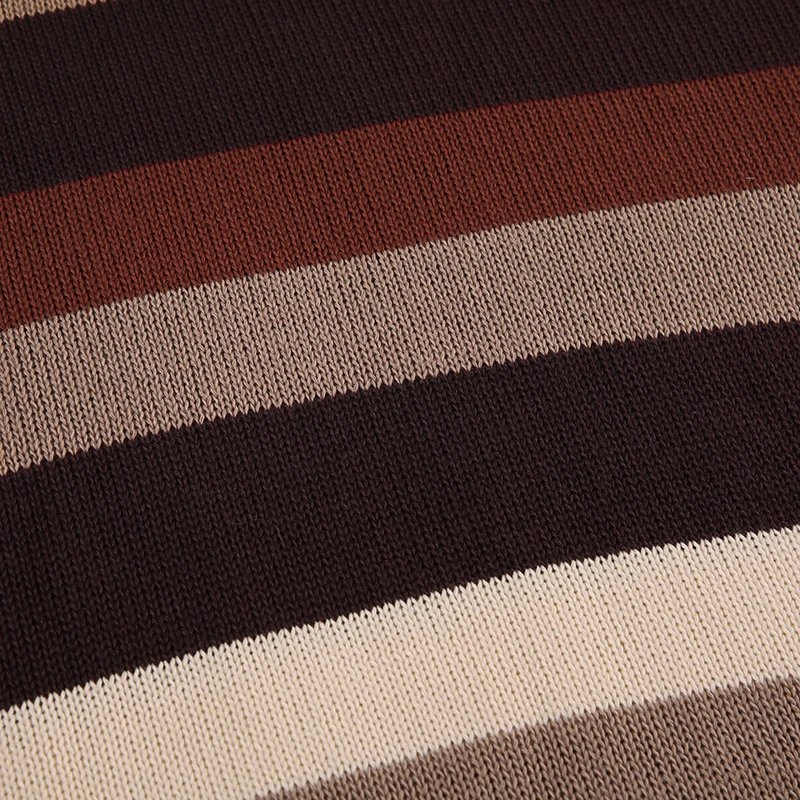 2000s Brown Striped Sweater