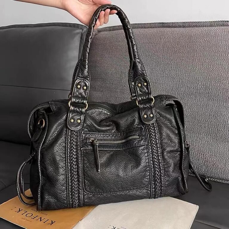Vintage Style Designer Big Crossbody Leather Handbags main image 1