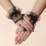 Gothic Short Black Gloves