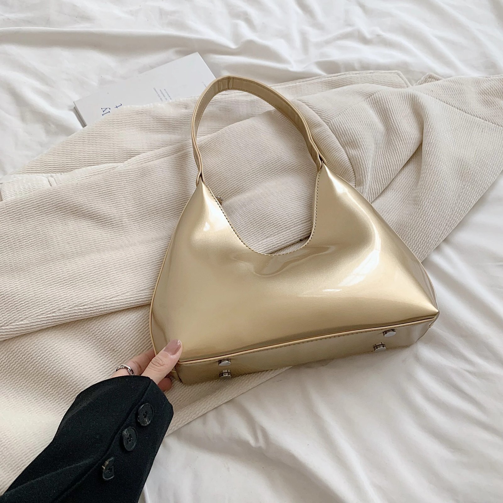 Patent Leather Shoulder Bag