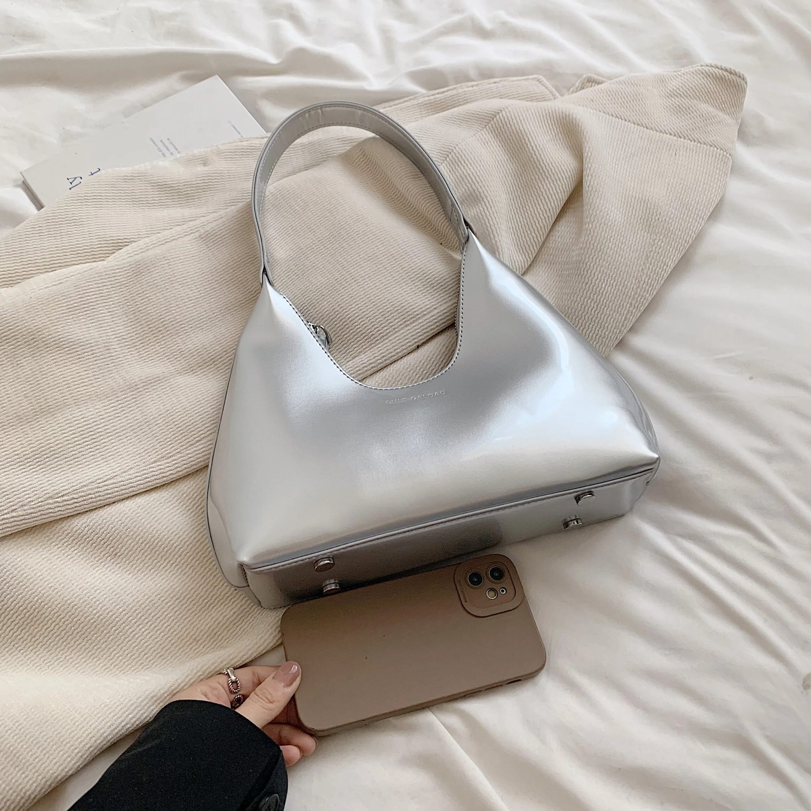 Patent Leather Shoulder Bag