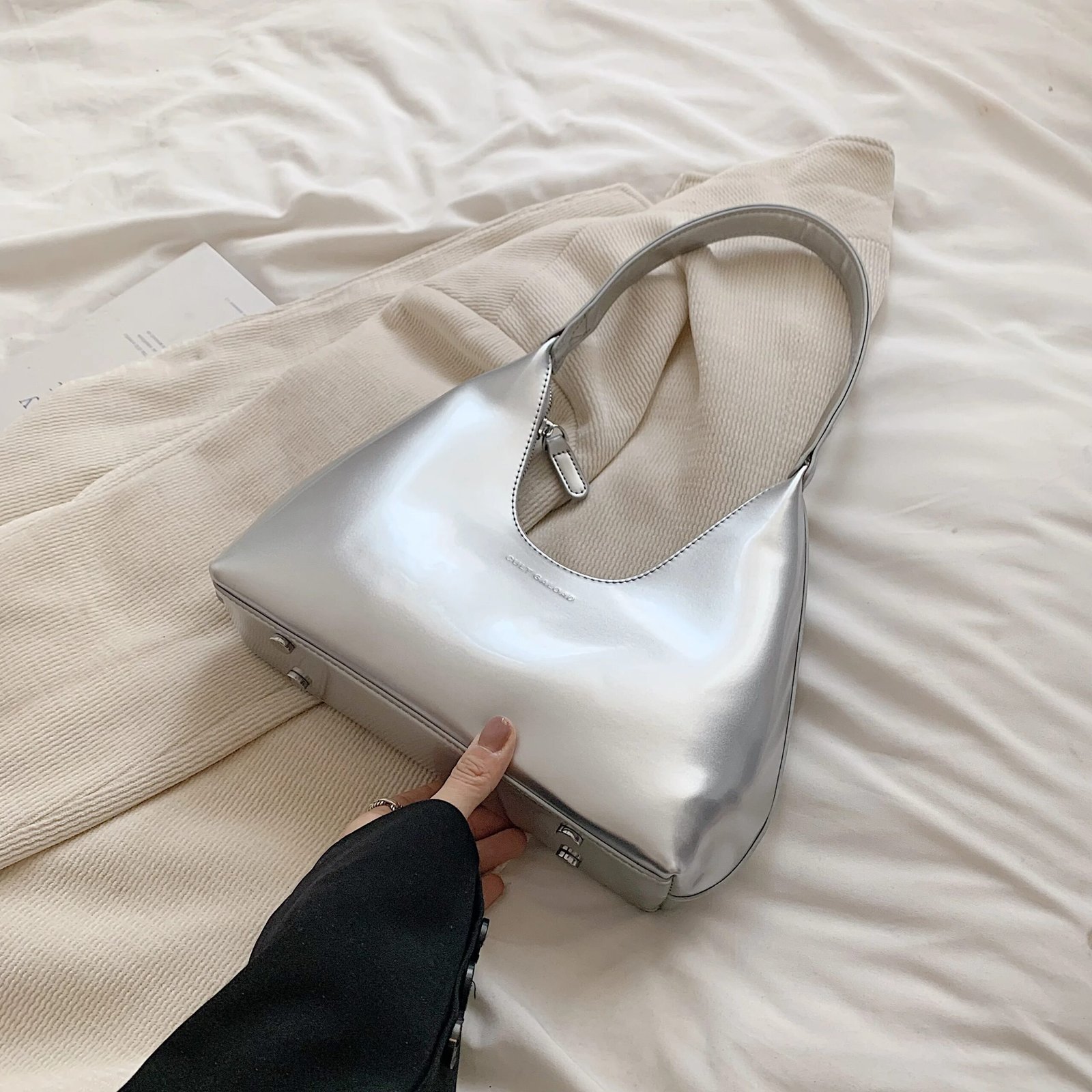 Patent Leather Shoulder Bag