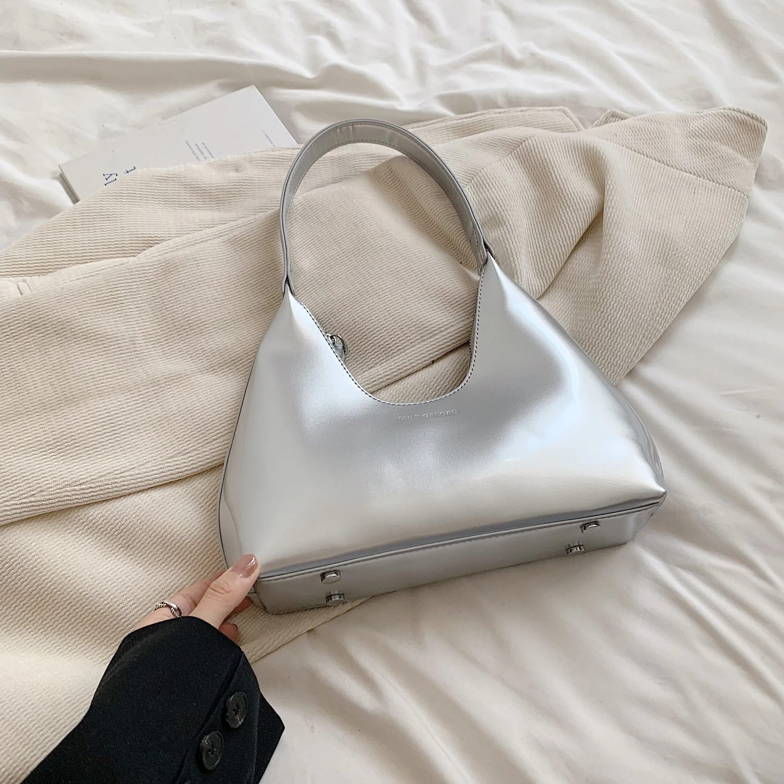 Patent Leather Shoulder Bag