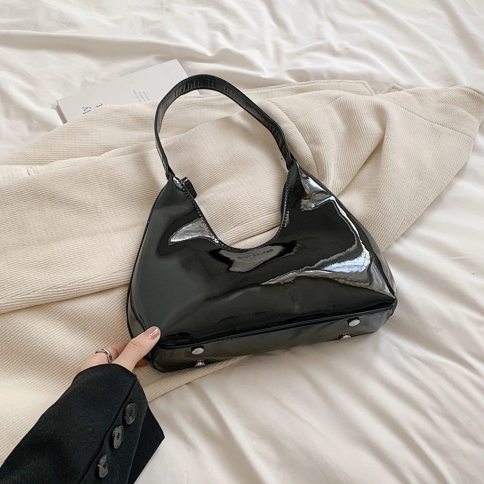 Patent Leather Shoulder Bag