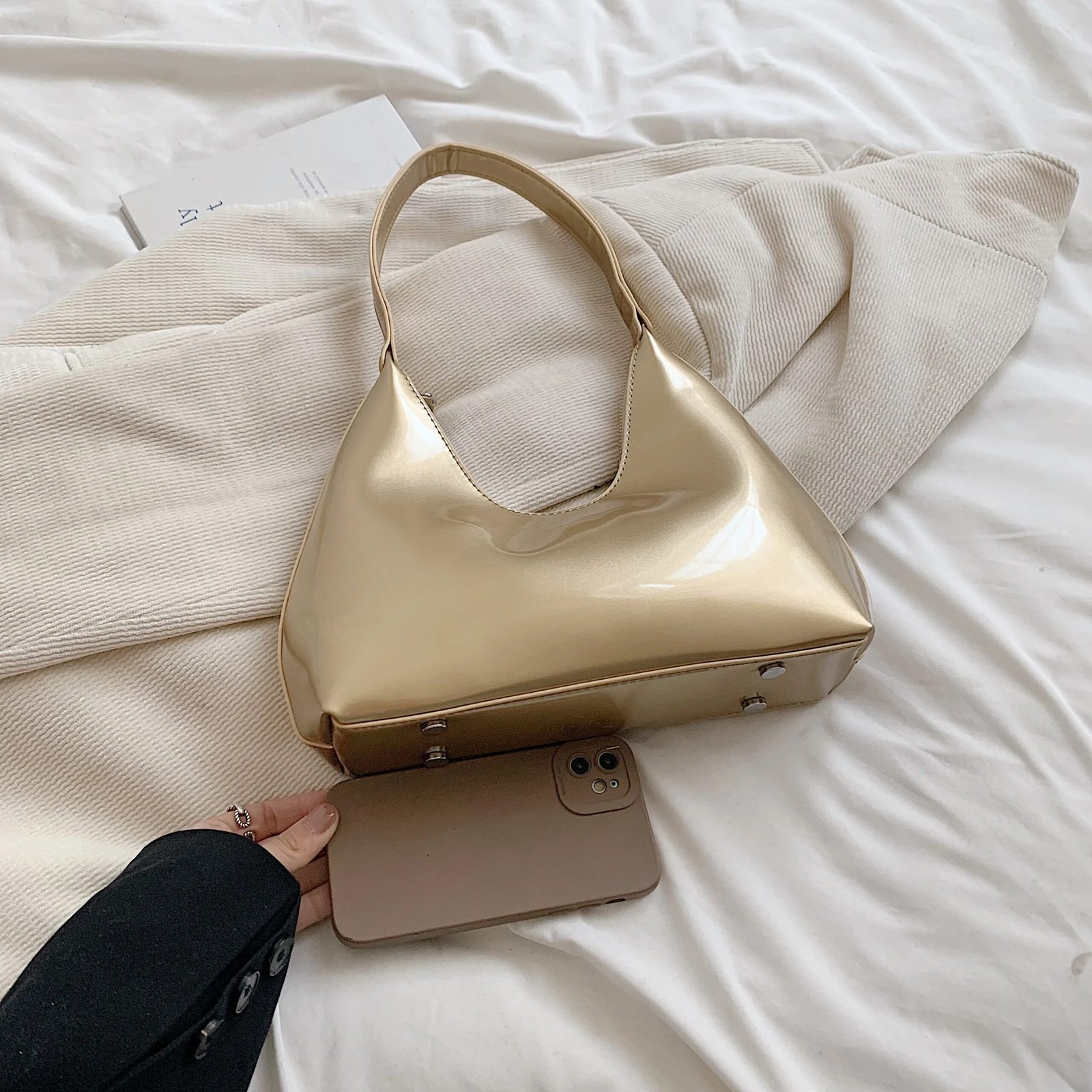 Patent Leather Shoulder Bag