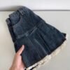 Vintage Blue A-line Denim Skirt