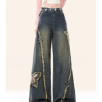 Vintage Tassels Butterfly Jeans