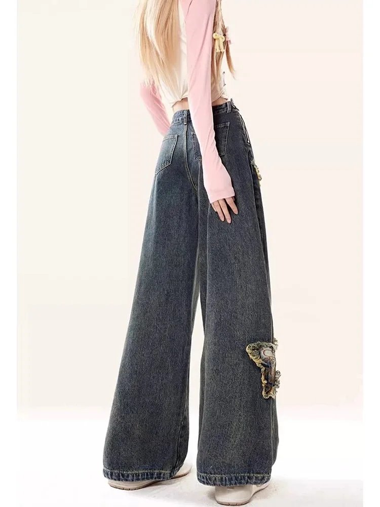 Vintage Tassels Butterfly Jeans