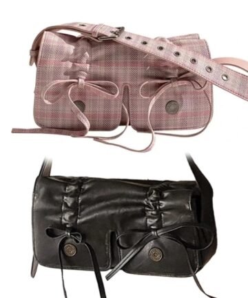 Checkered Crossbody Armpit Bag