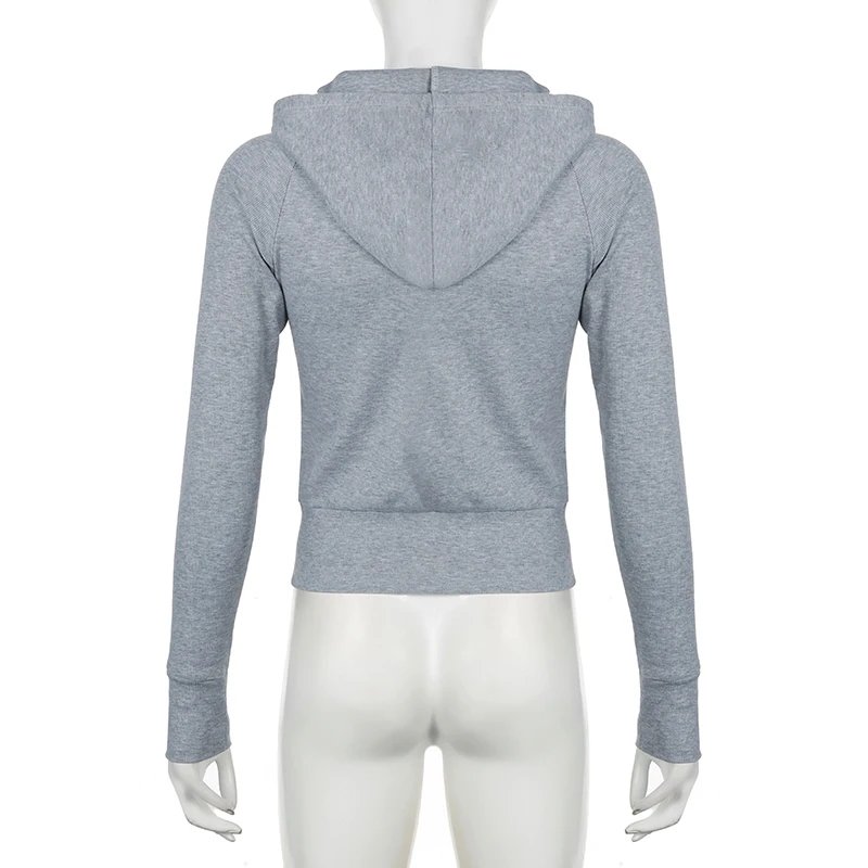 Zip Up Crop Hoodie