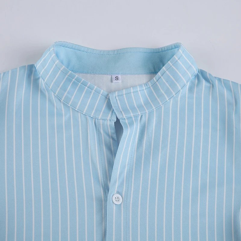 Blue Stripe Short Sleeve Shirt