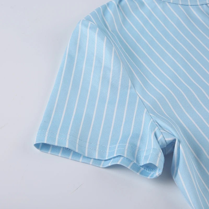 Blue Stripe Short Sleeve Shirt