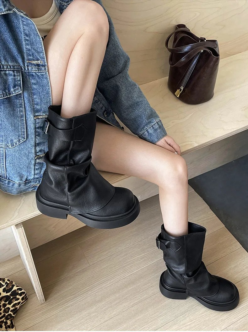 Grunge Style Slouch Boots