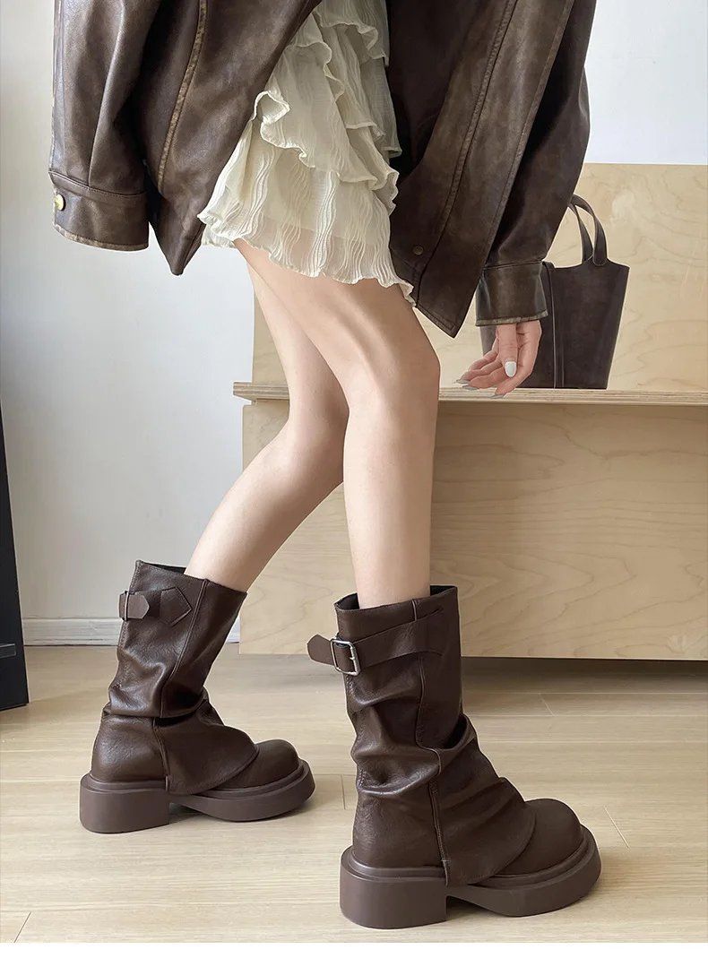 Grunge Style Slouch Boots