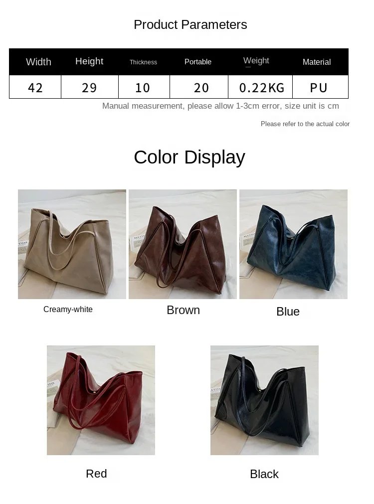 Soft Pu Leather Casual BucketBags