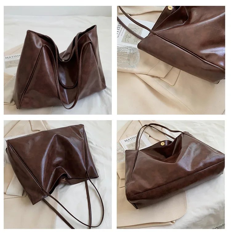 Soft Pu Leather Casual BucketBags