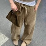 Vintage Brown Wide Corduroy Pants