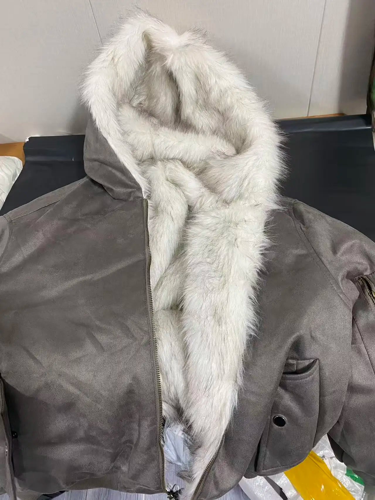 Parkas brown Dyed Hooded Jacket Parkas brown Dyed Hooded Jacket