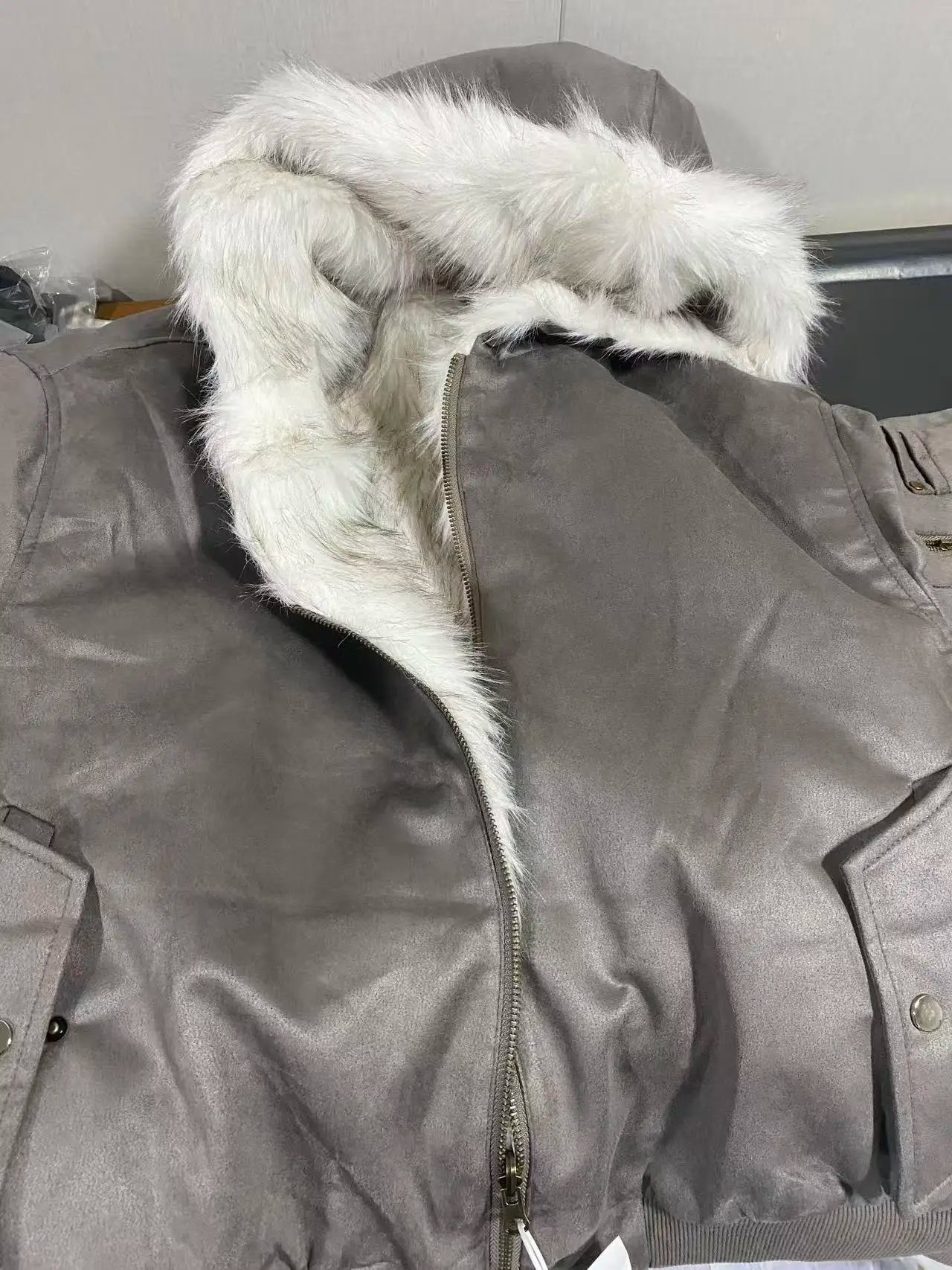 Parkas brown Dyed Hooded Jacket Parkas brown Dyed Hooded Jacket