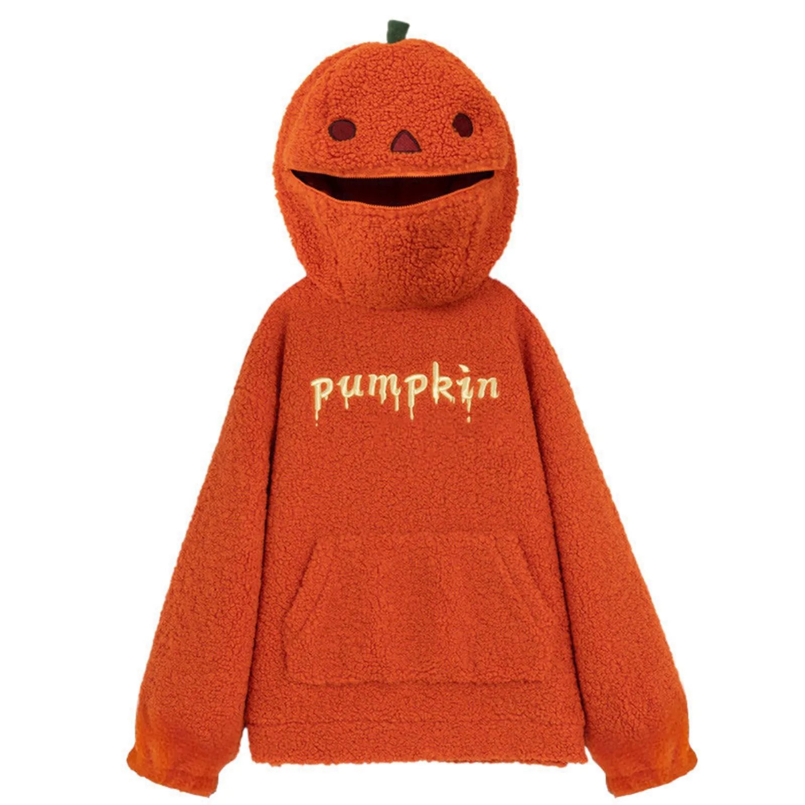 Halloween Pumpkin Shaped Hoodie