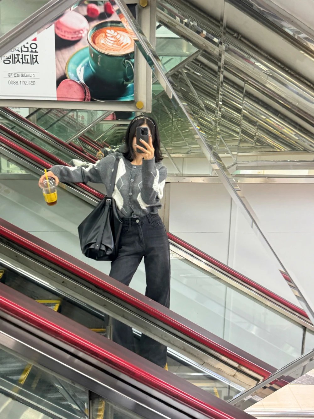 Argyle Cardigans Knit Sweater